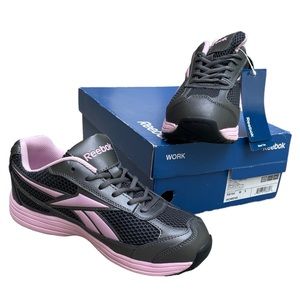 Reebok Work Women's Gray Pink Ketee Oxford RB164 Work Safety Toe NWT Size 9